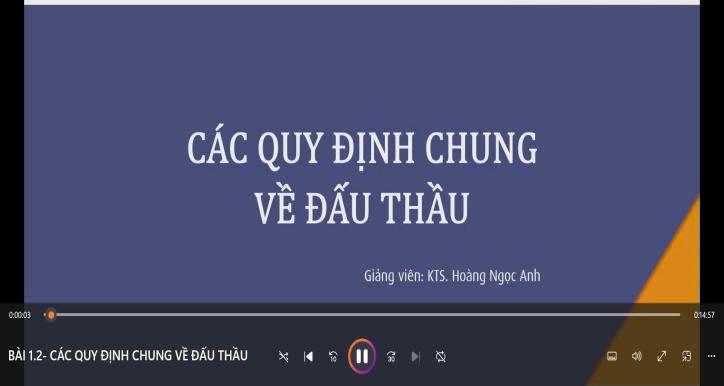 Các quy định chung về đấu thầu