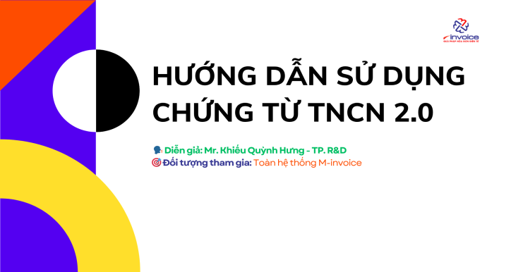 HƯỚNG DẪN SỬ DỤNG CHỨNG TỪ TNCN 2.0