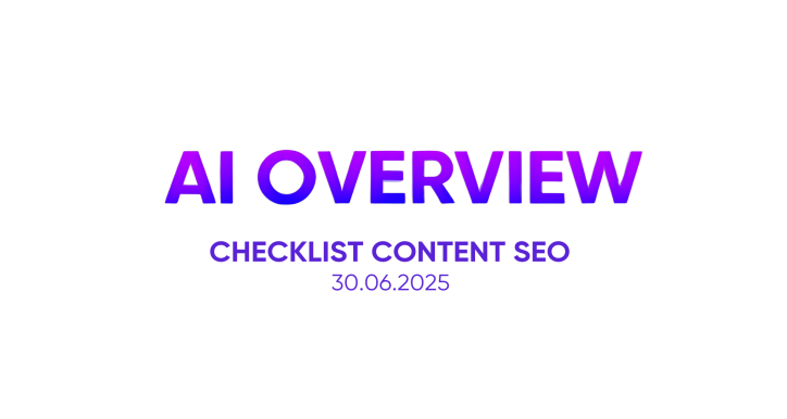 CHECKLIST CONTENT CHO AI OVERVIEW