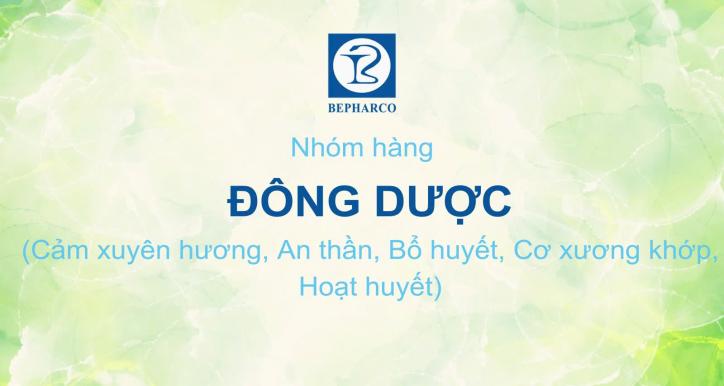 Nhóm hàng ĐÔNG DƯỢC