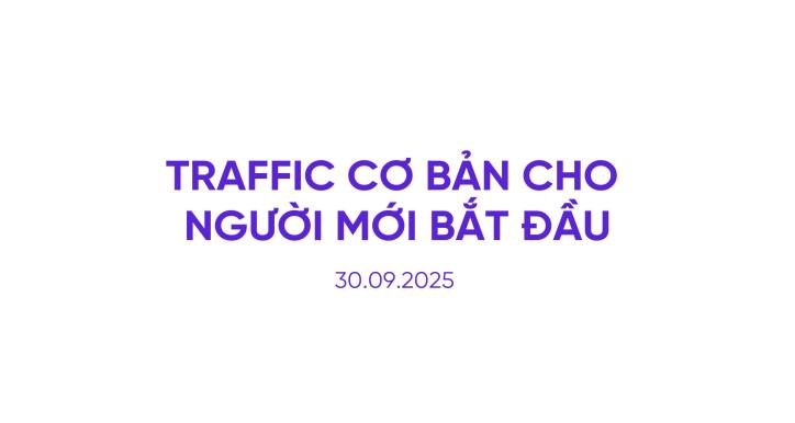 Traffic cơ bản cho người mới bắt đầu