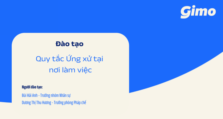 Đào tạo Quy tắc Ứng xử tại nơi làm việc