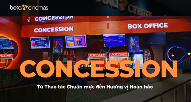Quy trình làm việc quầy bắp nước - Concession