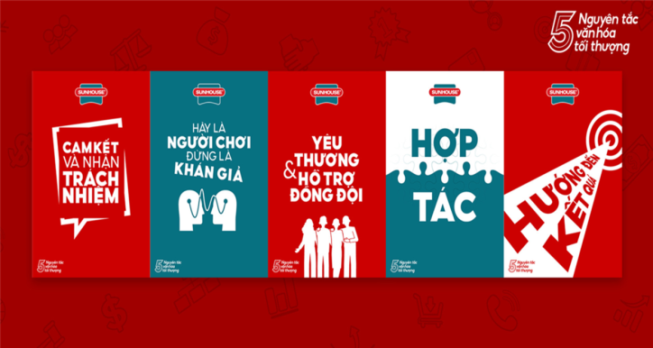 Năm nguyên tắc văn hóa tối thượng SUNHOUSE