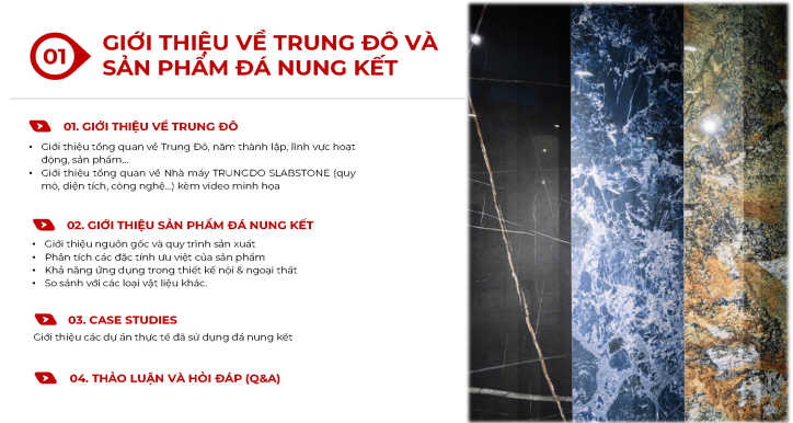 Chương trình Seminar: INNO - Slabstone về sản phẩm đá nung kết