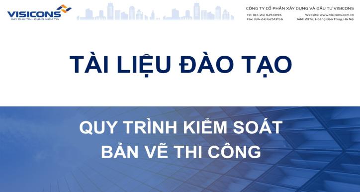 Quy trình Kiểm soát bản vẽ thi công