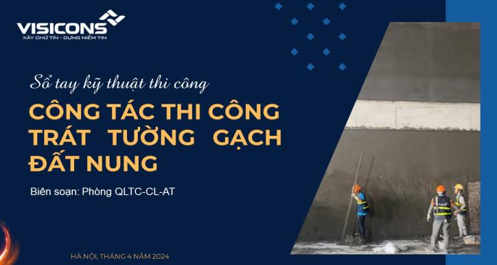 Công tác thi công Trát tường gạch đất nung