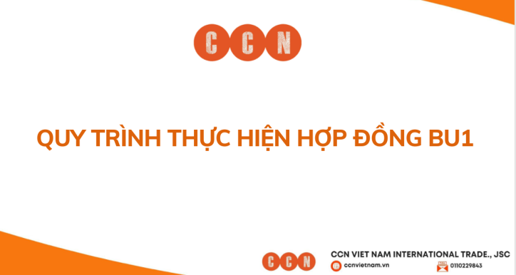 Quy trình thực hiện Hợp đồng BU1