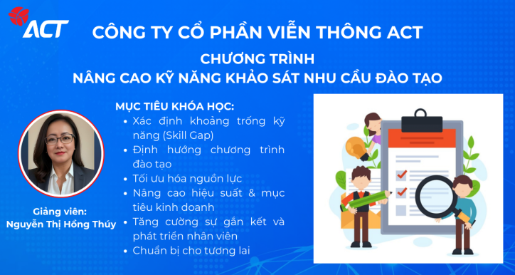 Nâng cao kỹ năng khảo sát nhu cầu đào tạo