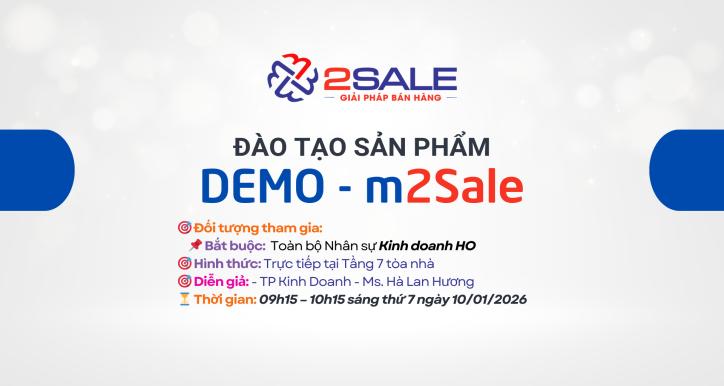 ĐÀO TẠO DEMO SẢN PHẨM m2SALE