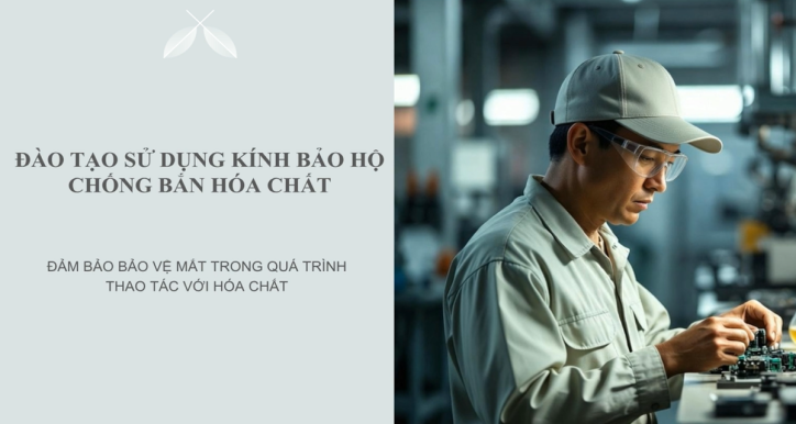 Đào tạo sử dụng kính bảo hộ chống bắn hóa chất