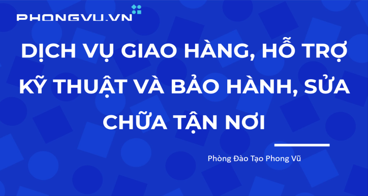DV Giao hàng và hỗ trợ KT