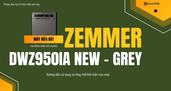 Dành cho kỹ thuật | Máy rửa bát ZEMMER DWZ950IA NEW - GREY