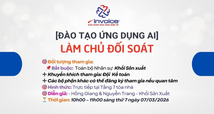 SEMINA ỨNG DỤNG AI LÀM CHỦ ĐỐI SOÁT
