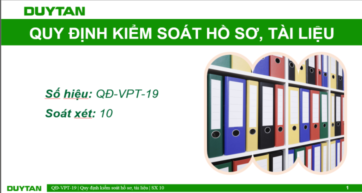 3Qs -Quy định kiểm soát hồ sơ tài liệu