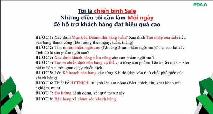 QUY TRÌNH 08 BƯỚC THIẾT LẬP MỤC TIÊU KINH DOANH HIỆU QUẢ