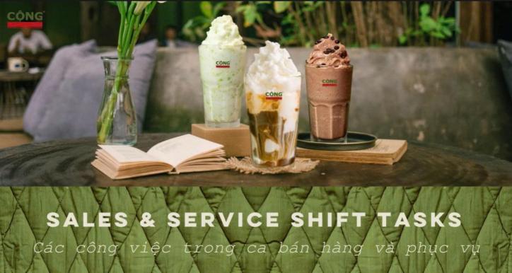 Sales & Service Shift Tasks | Các Công Việc Trong Ca Bán Hàng Và Phục Vụ