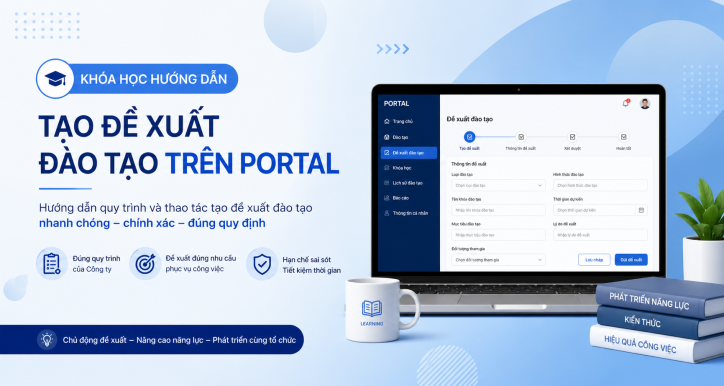 Hướng dẫn thao tác tạo đề xuất đào tạo trên Portal