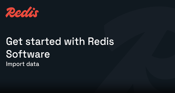 Import dữ liệu database trong Redis