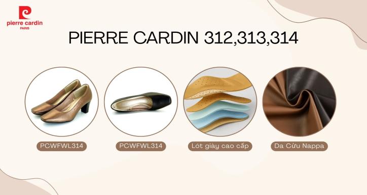 GIÀY NỮ PIERRE CARDIN 312 313 314