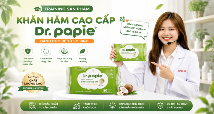Kiến thức sản phẩm Khăn hăm cao cấp Dr.Papie
