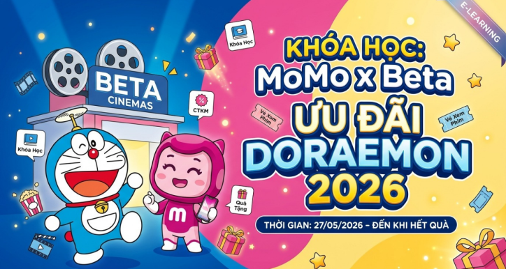 CTKM: MoMo x Beta - Ưu đãi Doraemon 2026
