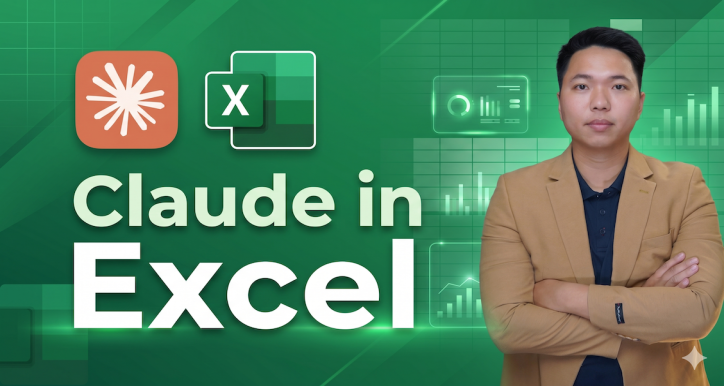 Claude in Excel: Tự động hóa số liệu HR,Kế toán,Tài chính,Kinh doanh trong  Doanh nghiệp