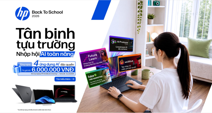 [Back2School] CTKM cho HP AI Omnibook & Gaming | 01/08 – 31/10/2026
