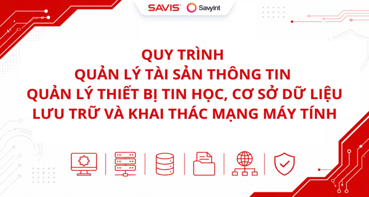 QUY TRÌNH QUẢN LÝ TÀI SẢN THÔNG TIN, QUẢN LÝ THIẾT BỊ TIN HỌC, CƠ SỞ DỮ LIỆU LƯU TRỮ VÀ KHAI THÁC MẠNG MÁY TÍNH