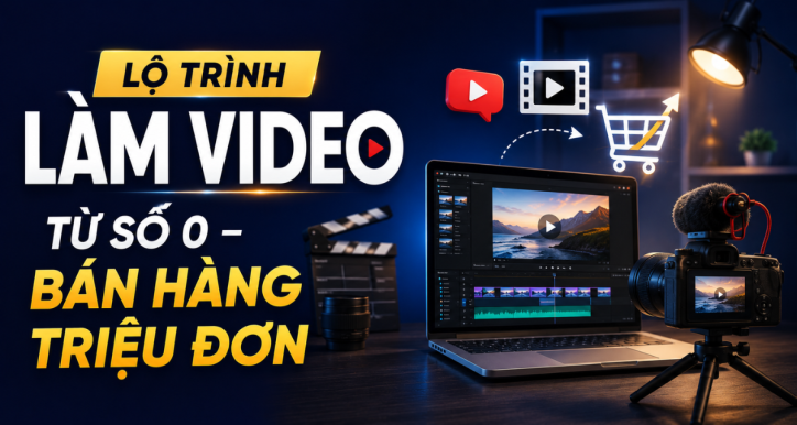 Lộ trình Làm Video Từ Số 0 – Bán Hàng Triệu Đơn