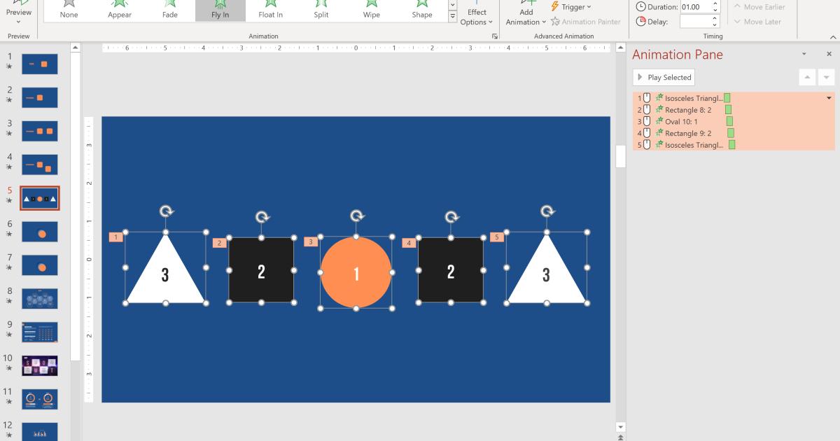 Hướng dẫn tạo hiệu ứng Fly-in trong Powerpoint đẹp nhất