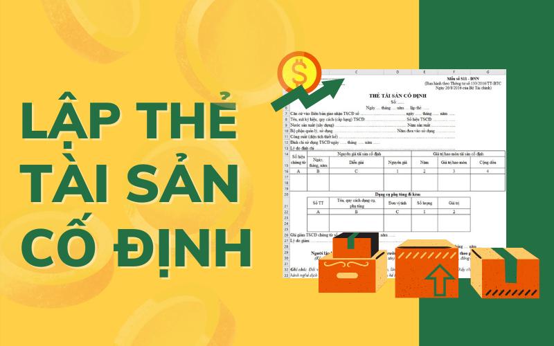 Hướng dẫn cách lập thẻ tài sản cố định theo Thông tư 133 trên Excel