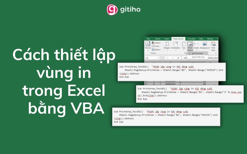 Hướng dẫn cách thiết lập vùng in trong Excel bằng VBA