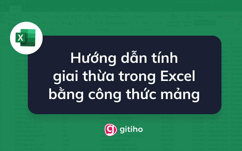 Hướng dẫn tính giai thừa trong Excel bằng công thức mảng
