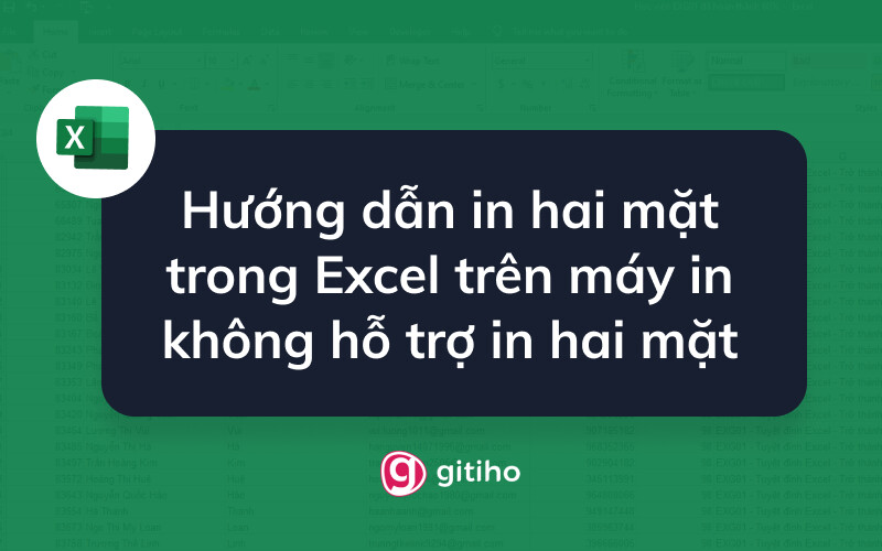 Hướng dẫn in hai mặt trong Excel trên máy in không hỗ trợ in hai mặt