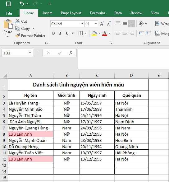Cách tìm và kiểm tra dữ liệu trùng lặp trong Excel nhanh và chuẩn