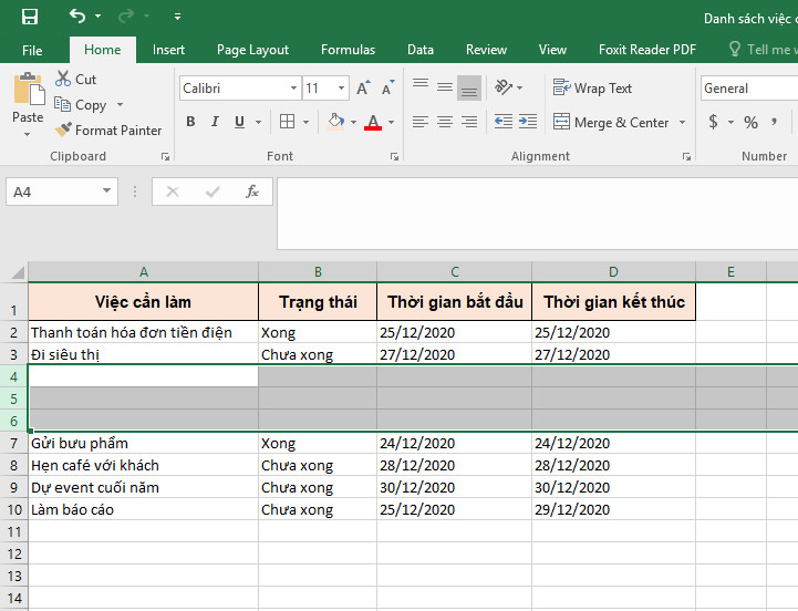 Hướng dẫn cách thêm dòng trong Excel nhanh và lạ nhất