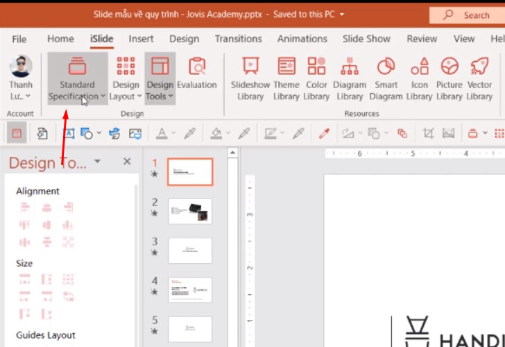 Thiết lập trang Slide, Xuất File, In ấn các slide đã tạo trên Powerpoint