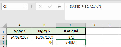 Cách cộng, trừ ngày tháng năm trong Excel để tính số ngày đơn giản