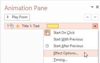 Cách tạo hiệu ứng cho chữ hoặc đoạn văn trong PowerPoint