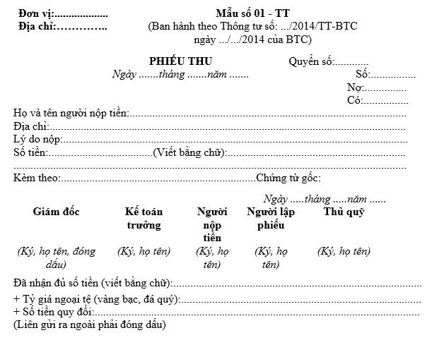 Cách lập mẫu phiếu chi trên Excel theo Thông tư 133