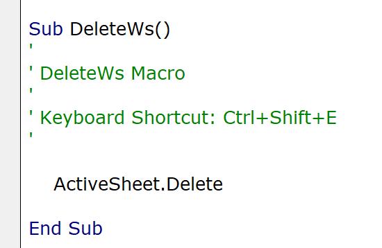 Cách tự tạo phím tắt để ẩn và xóa sheet trong Excel