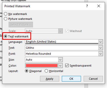 Hướng dẫn cách tạo hình ảnh mờ (Watermark) trong Word