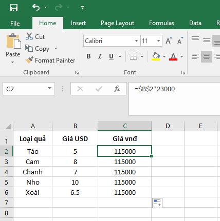 Tác dụng ký hiệu $ (Dollar) trong công thức Excel - Tham chiếu ô tương đối và tuyệt đối là gì?