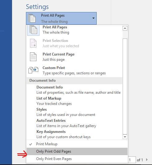 Cách in số trang chẵn, lẻ cho tài liệu trong Word