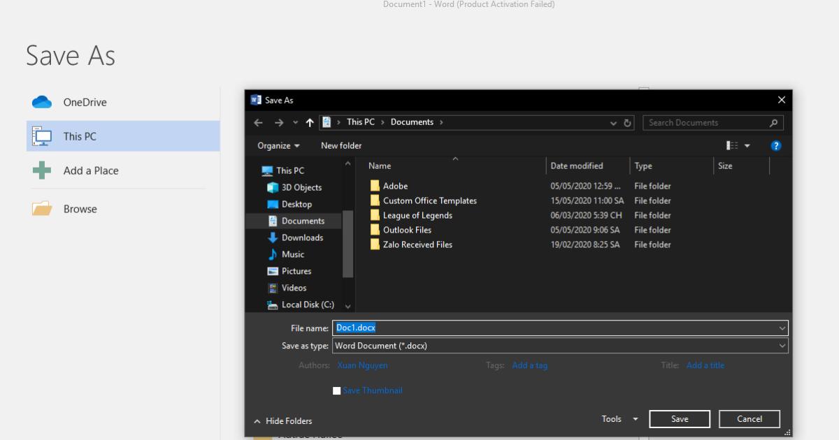 Cách chuyển file Word sang định dạng PDF trên Word 2010, 2013, 2016