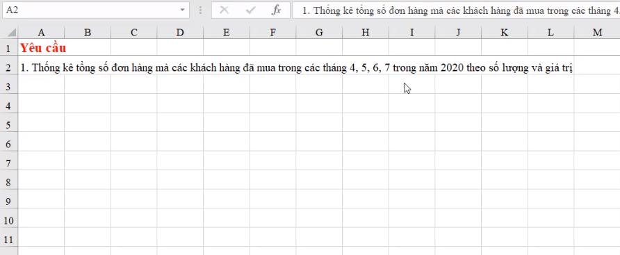 Hướng dẫn phân tích yêu cầu báo cáo, đảm bảo tính toán trong Excel