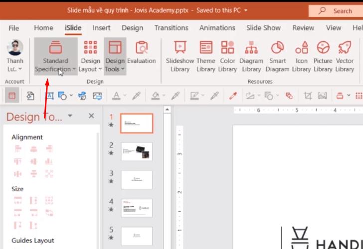 Thiết lập trang Slide, Xuất File, In ấn các slide đã tạo trên Powerpoint