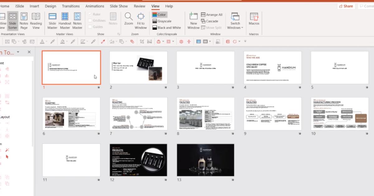 Thiết lập trang Slide, Xuất File, In ấn các slide đã tạo trên Powerpoint