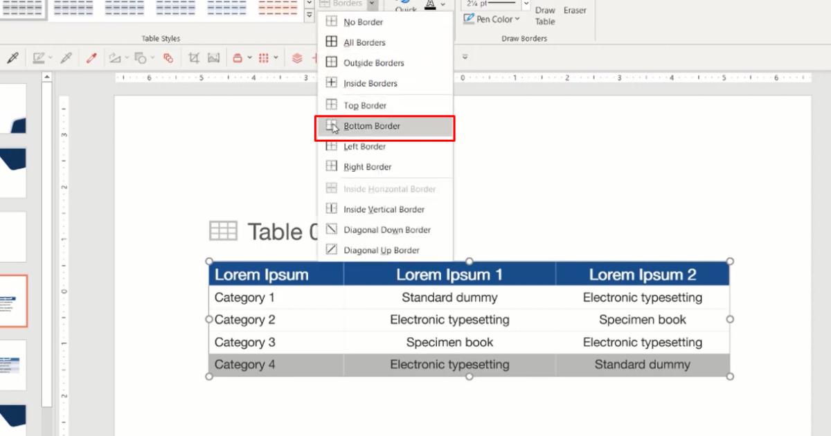 Cách trình bày bảng biểu, số liệu đẹp cho slide khi thiết kế Powerpoint